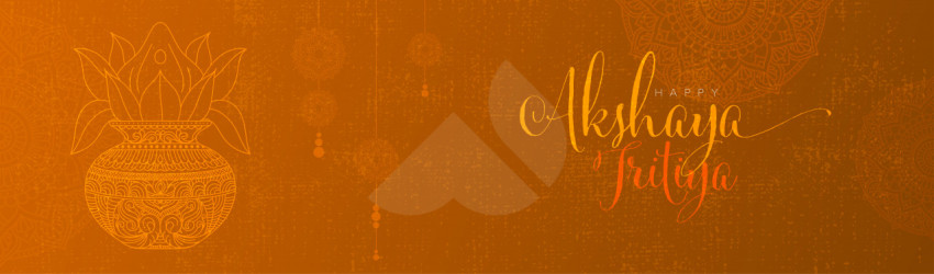 Happy Akshaya Tritiya Wishes Banner Background