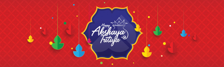 Happy Akshaya Tritiya Header Banner Background Template