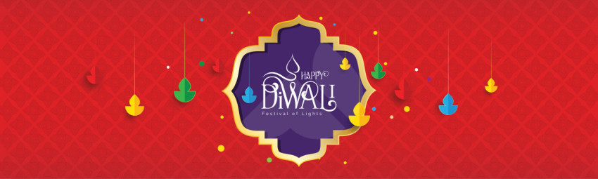 Happy Diwali Festival Header Banner Background