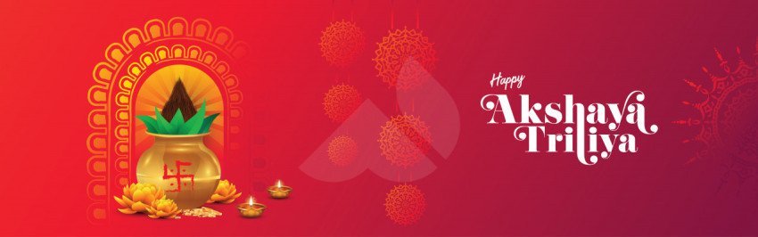 Happy Akshaya Tritiya Header Banner Template