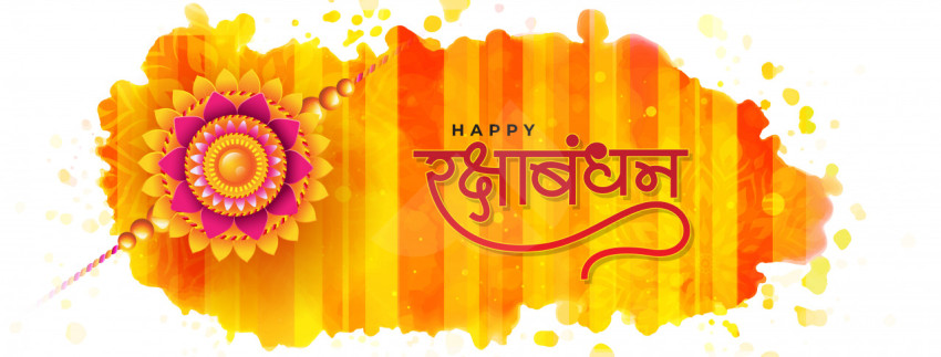 Happy Raksha Bandhan Facebook Cover Banner Template