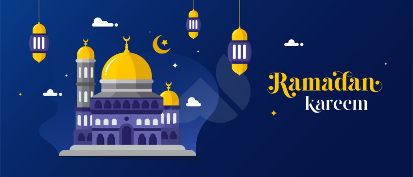 Ramadan Kareem festival season vector banner design template