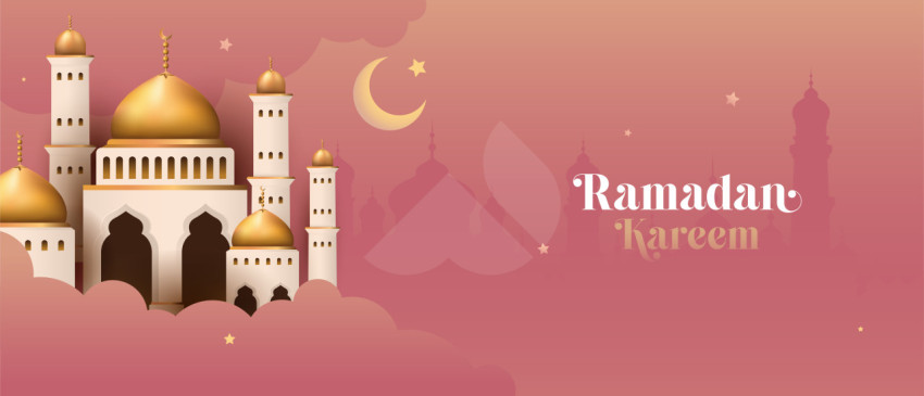 Ramadan Kareem festival season vector banner design template