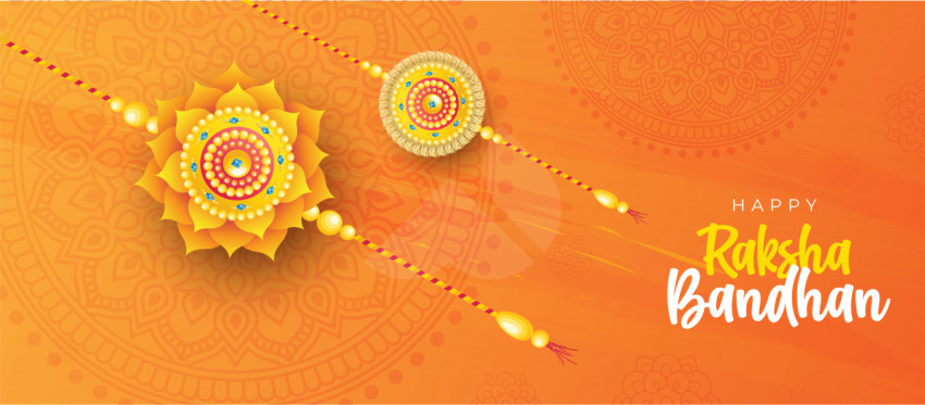 Happy Raksha Bandhan Wishes Banner Background