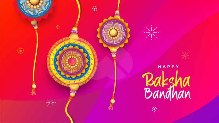 Happy Raksha Bandhan Background Design Template
