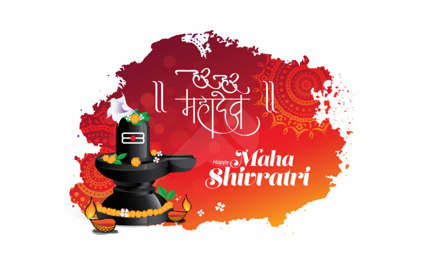 Happy Maha Shivratri Greeting Template