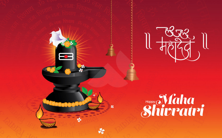 Happy Maha Shivratri Greeting Template