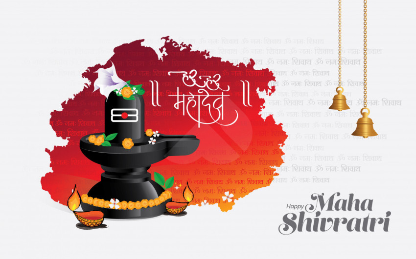 Happy Maha Shivratri Greeting Template