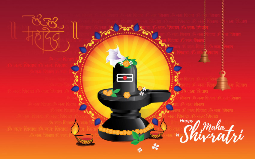 Happy Maha Shivratri Greeting Template