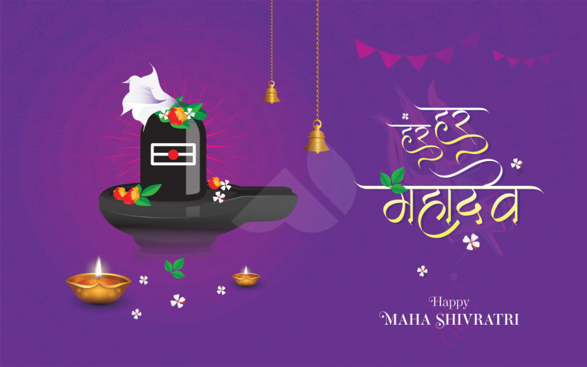Happy Maha Shivratri Greeting Template