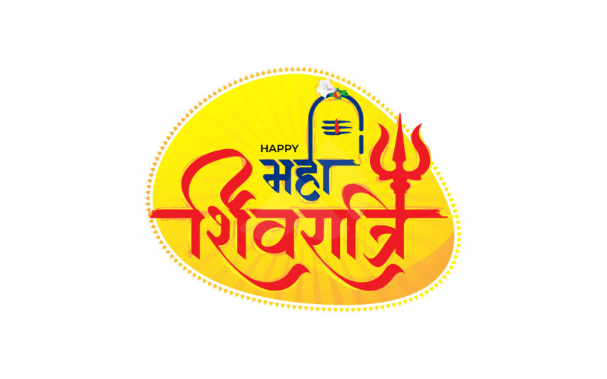 Happy Maha Shivratri Hindi Sticker Template
