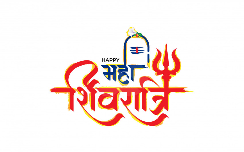 Happy Maha Shivratri Sticker Template