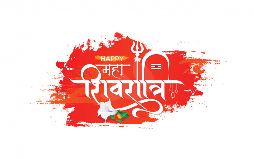 Happy Maha Shivratri Sticker Template
