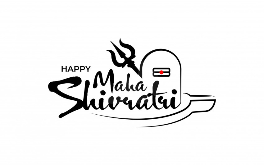 Happy Maha Shivratri Sticker Template