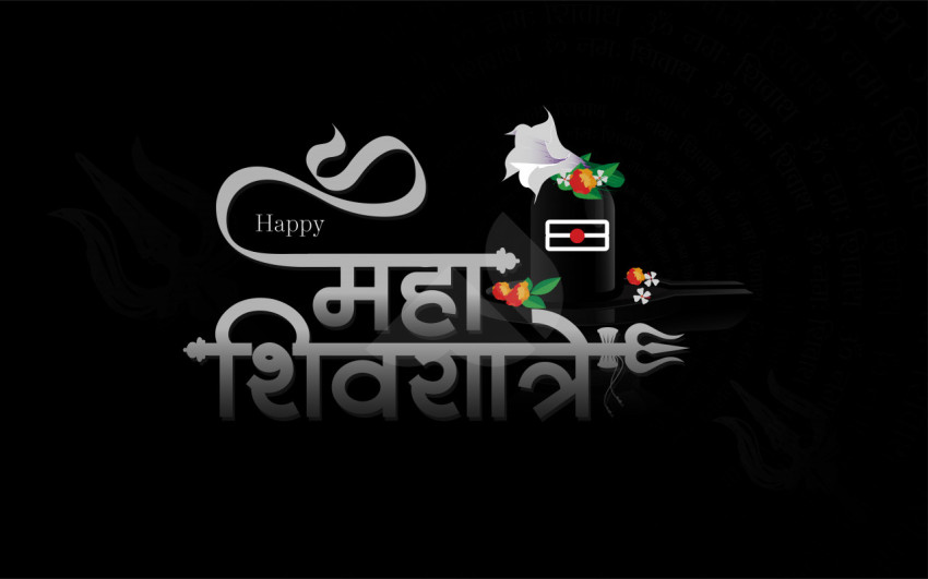 Happy Maha Shivratri Hindi Background Template