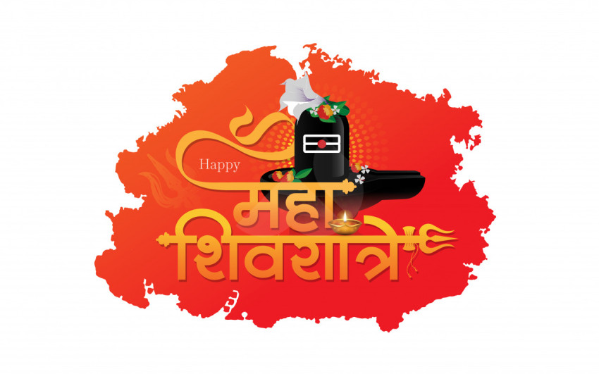 Happy Maha Shivratri Hindi Sticker Design Template