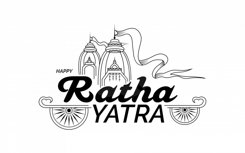 Happy Rath Yatra Greeting Background Template