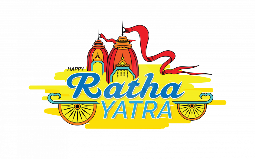 Happy Rath Yatra Greeting Background Template