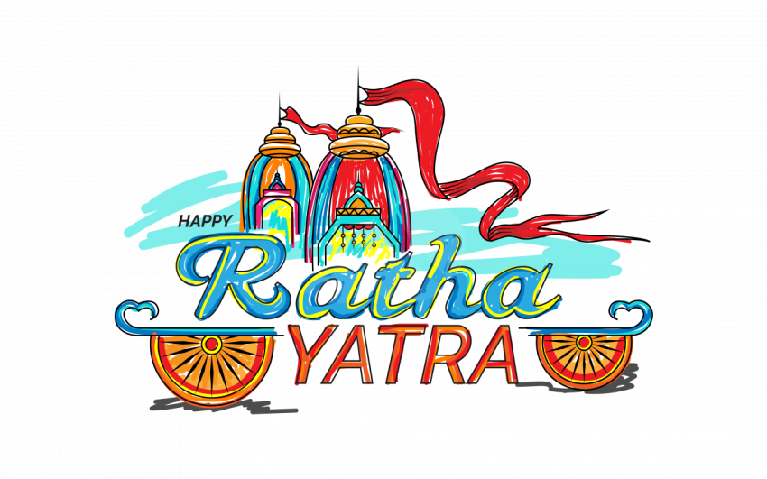 Happy Rath Yatra Greeting Background Template