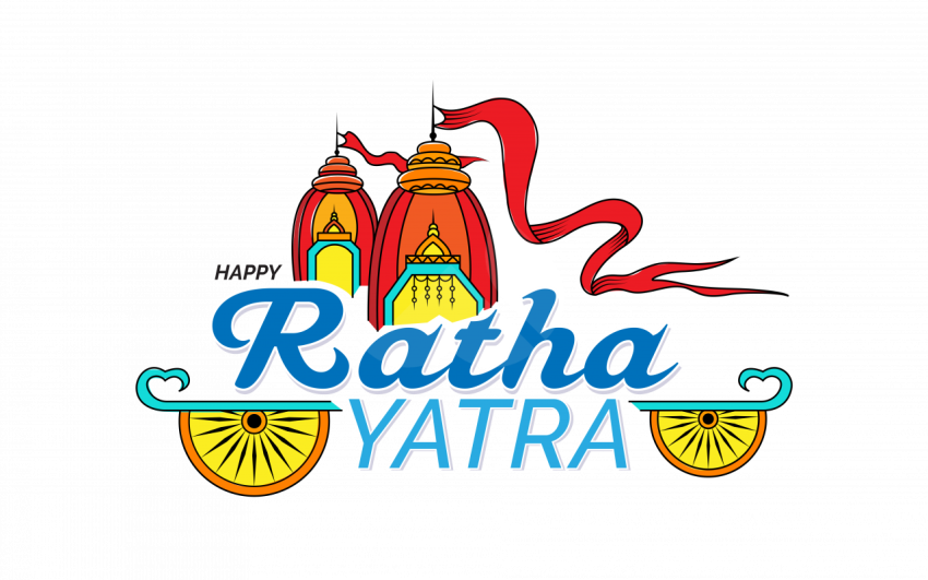 Happy Rath Yatra Greeting Background Template