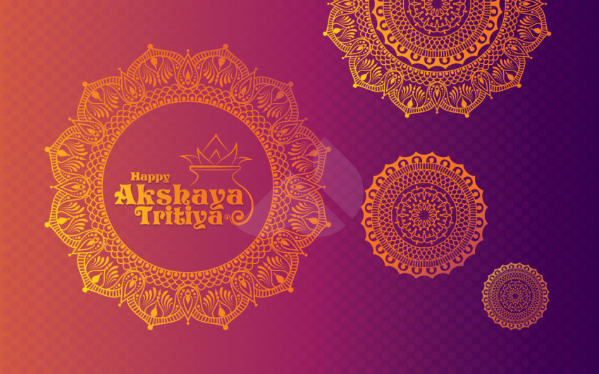 Happy Akshaya Tritiya Background Template