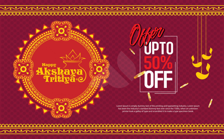 Akshaya Tritiya Offer Background Template