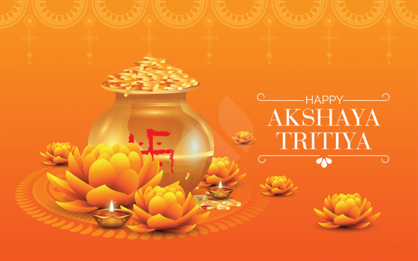 Happy Akshaya Tritiya Festival Wishes Background