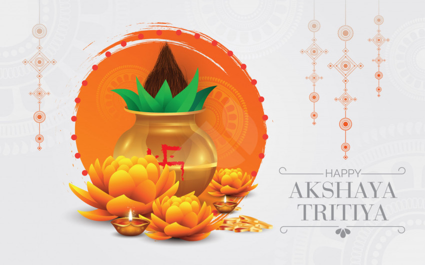 Akshaya Tritiya Wishes Greeting Background