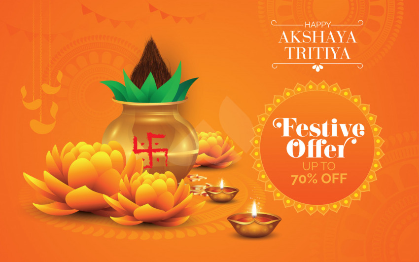Akshaya Tritiya Offer Background Design Template