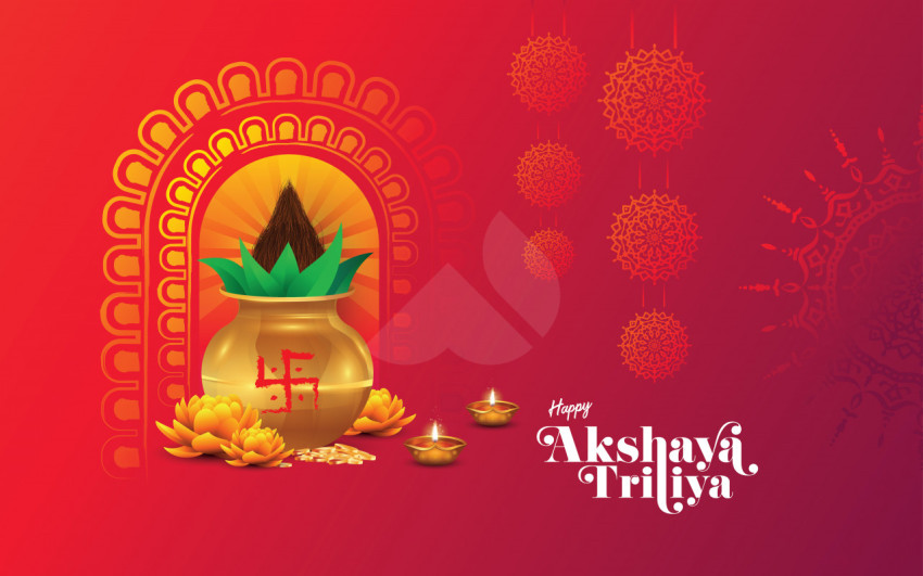 Happy Akshaya Tritiya Background Template