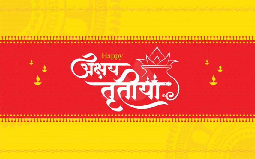 Akshaya Tritiya Hindi Background Template