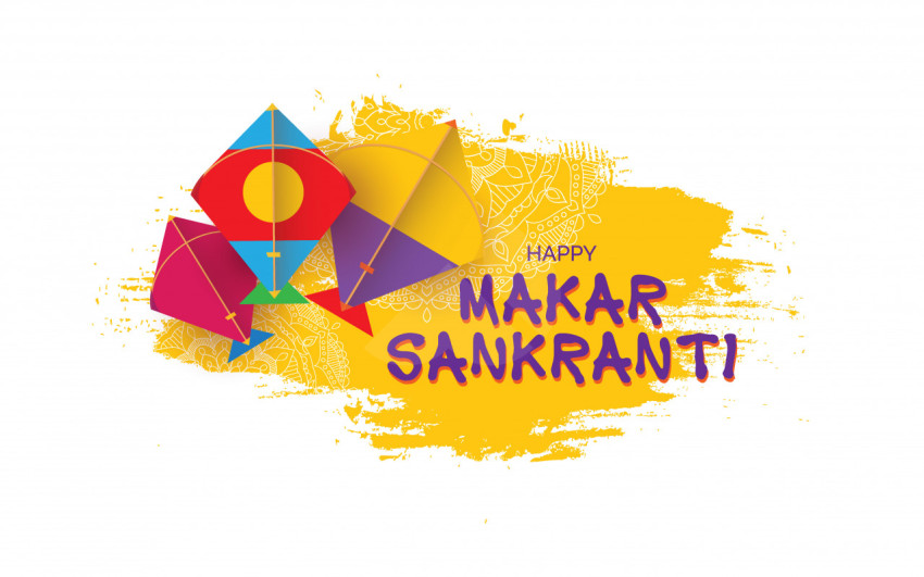 Happy Makar Sankranti Greeting Design