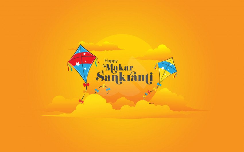 Happy Makar Sankranti Wishes Greeting Background