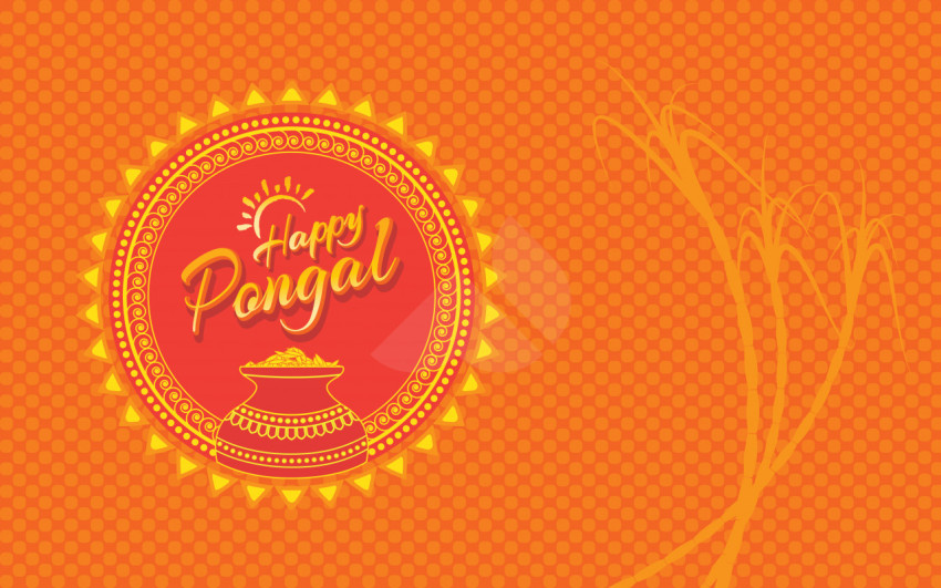 Happy Pongal Greeting Template - Free