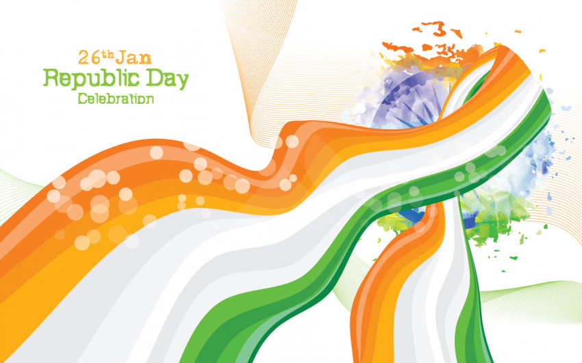 26th January Republic Day Background Template Illustration - Free