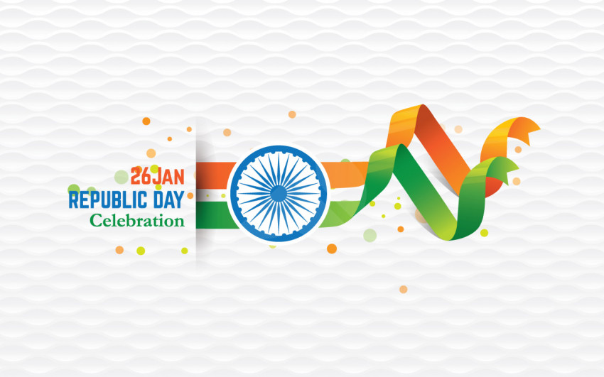 26th January Indian Republic Day Celebration Background Design