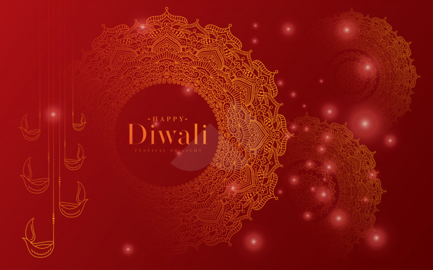 Happy Diwali Festival Wishes Greeting Background