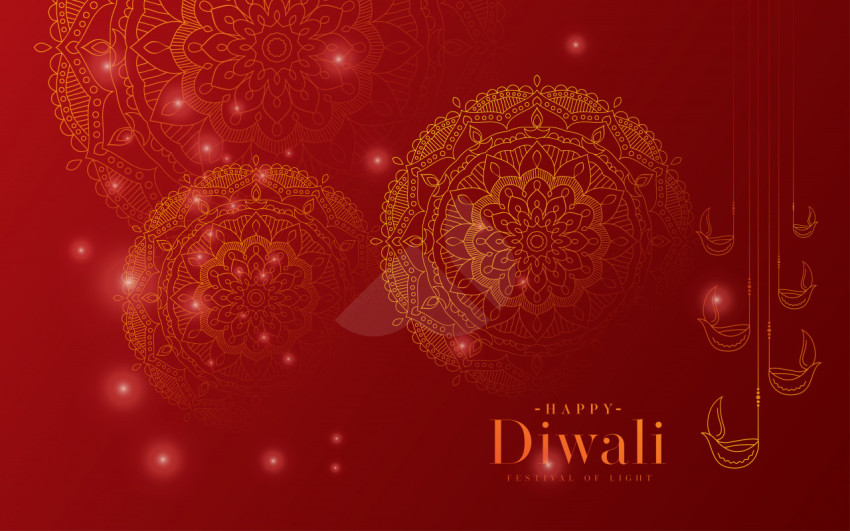 Happy Diwali Festival Greeting Background