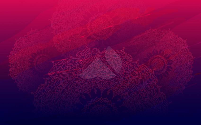 Ethnic Ornamental Floral Design Background