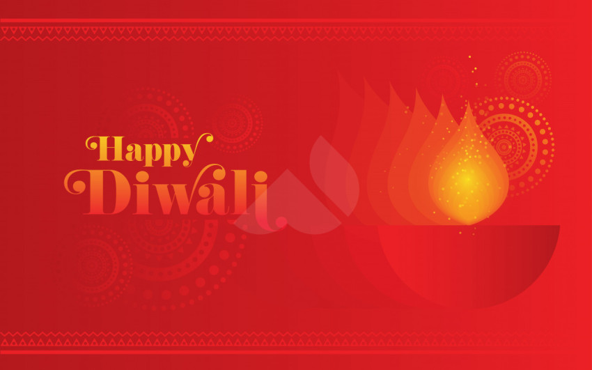 Happy Diwali Festival Greeting Background