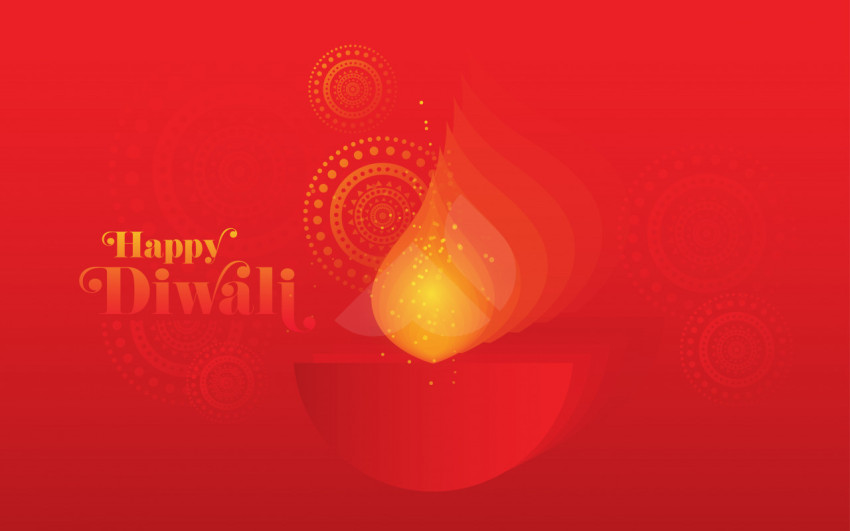 Happy Diwali Festival Greeting Background