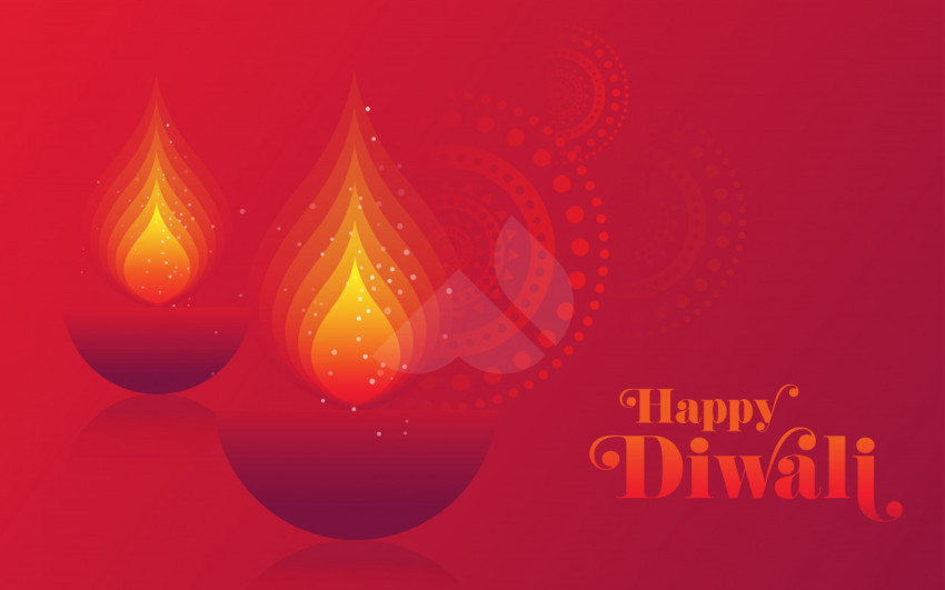Happy Diwali Background Template