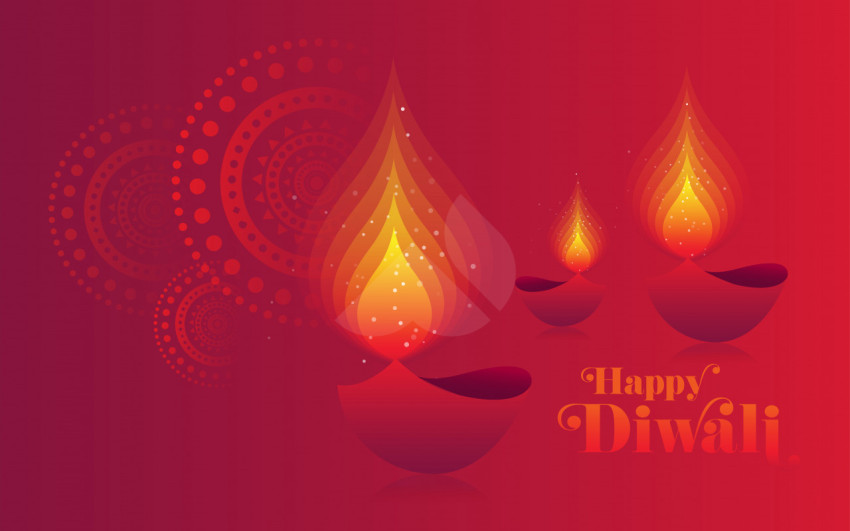 Happy Diwali Greeting Background