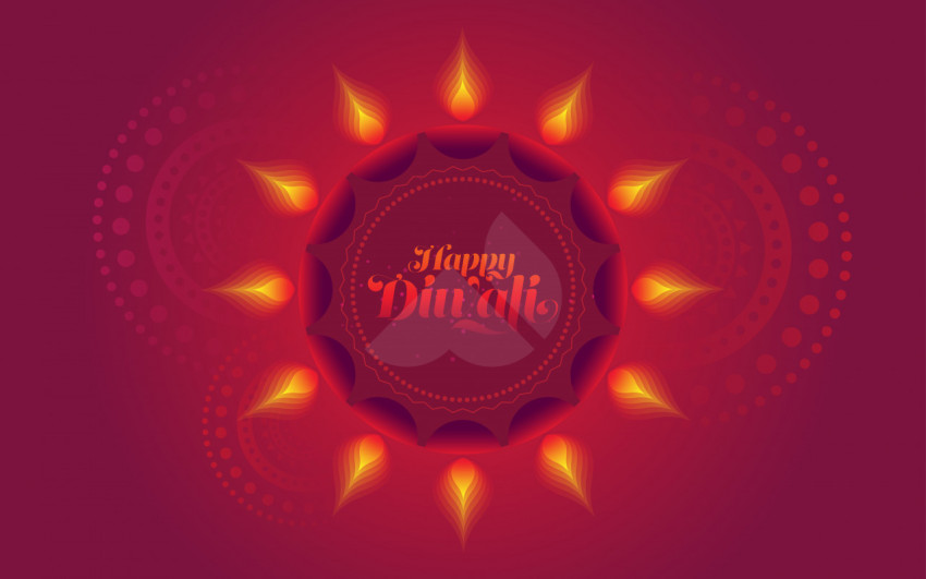 Happy  Diwali Background Template - Free
