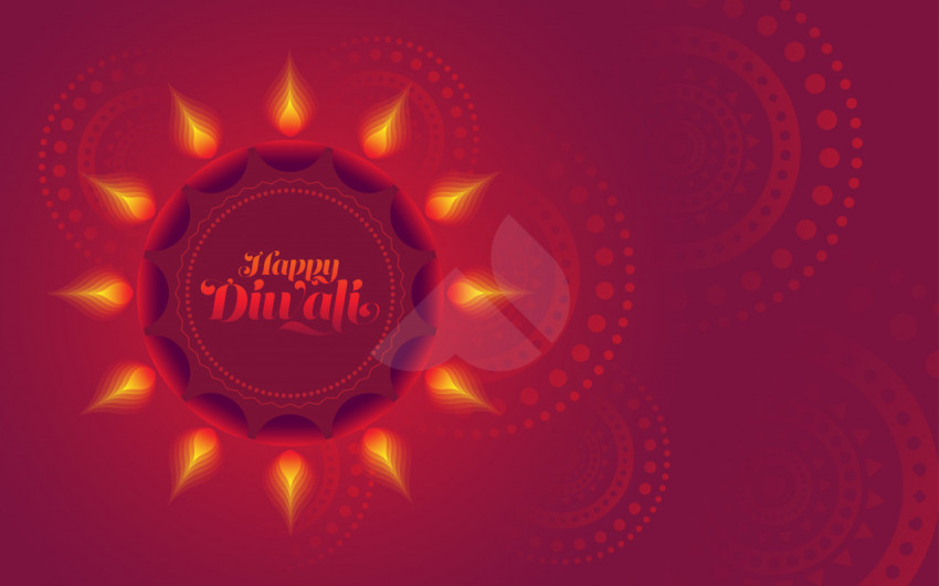 Happy Diwali Background Template - Free