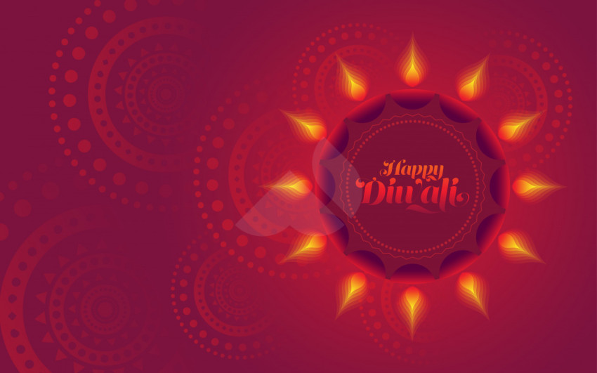 Happy  Diwali Background Template - Free
