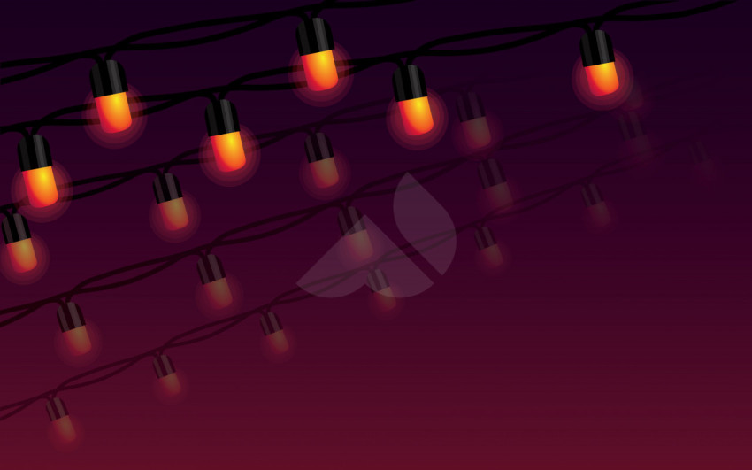 Glowing lights for Xmas Holiday Background - Free