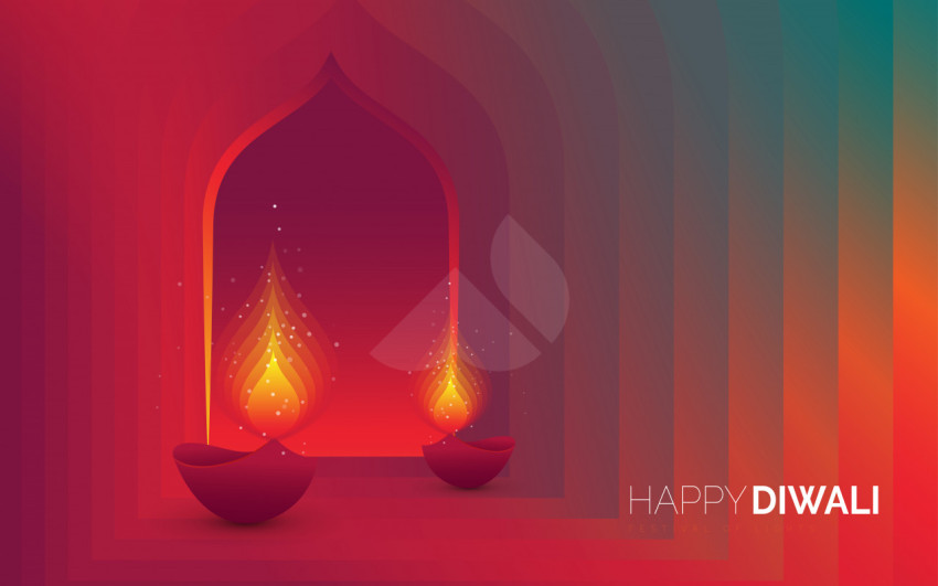 Diwali Festival Background Design Template