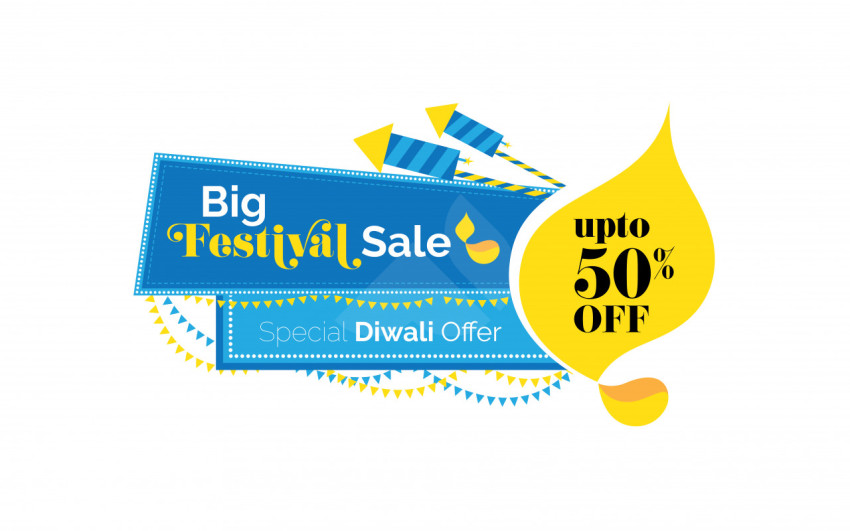 Diwali Big Sale Banner Design Template