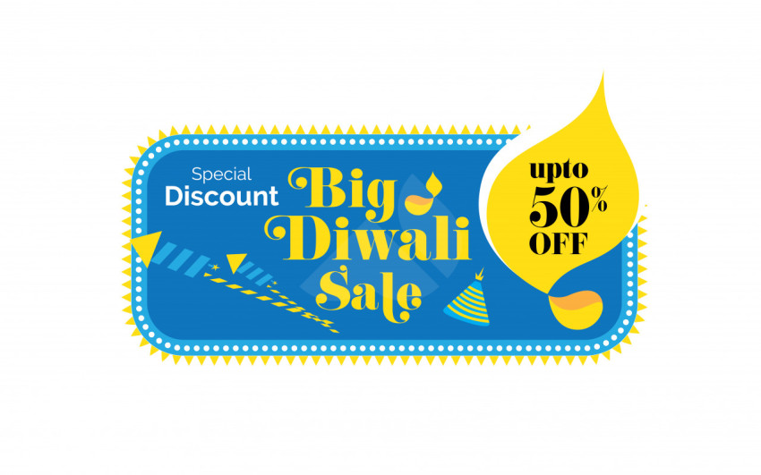 Diwali Big Sale Banner Template Design Vector Illustration